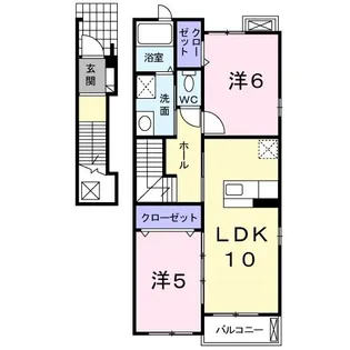 Calme Maison K【2階】の間取り