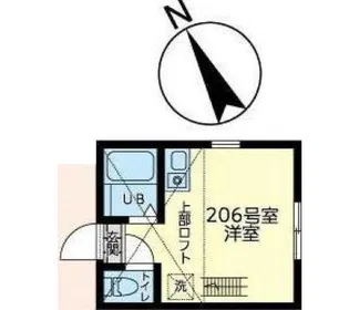 ユナイト石川町ペルファボーレ【2階】の間取り