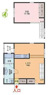 アウラWEST【2階】の間取り