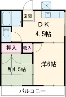 コーポときわ【1階】の間取り