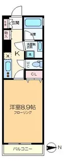 プランタン東陽【4階】の間取り