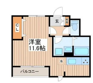 グランテリア淺野【4階】の間取り