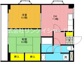 コスモ川久保【3階】の間取り