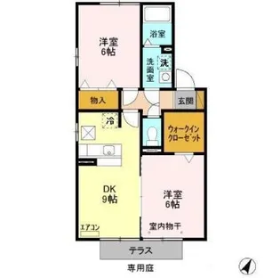 トレグラース B棟【1階】の間取り