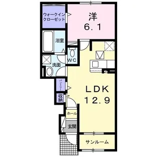 グラン ベルデ【1階】の間取り