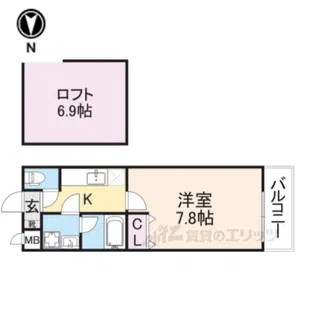 エスティーム2番館【2階】の間取り