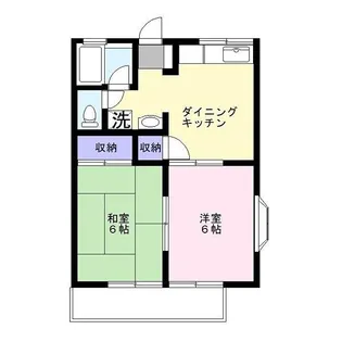 ラフィーネ清川【1階】の間取り