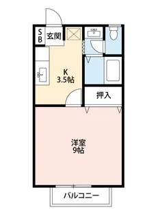 シャトレK【1階】の間取り