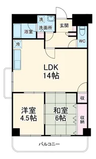 マンショングランメール【6階】の間取り