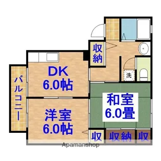 サニーハイツ【2階】の間取り