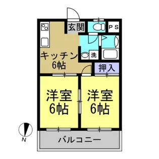 メーホーハイム【2階】の間取り