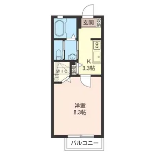 パルティール【1階】の間取り