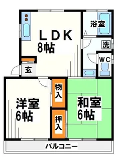 リバーハウス【1階】の間取り
