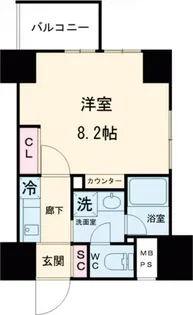 プレシャスハーモニー八王子【14階】の間取り