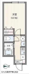 ミハス高井戸西【2階】の間取り