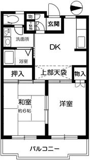 グランドステータス中村【3階】の間取り