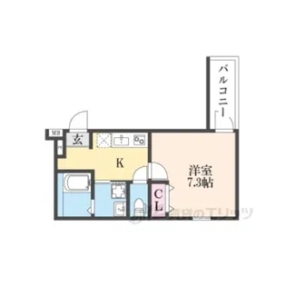 フジパレス鴻池新田駅東【2階】の間取り