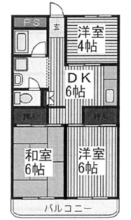 第1渡辺レジデンス【3階】の間取り