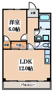プリンストン布施【4階】の間取り