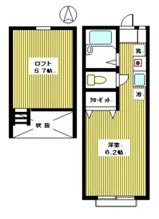 パールハイム壱番館【1階】の間取り