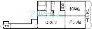 シャルム西洞院【4階】の間取り