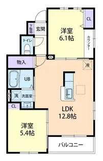 Doux maison 吉田林 (ドゥーメゾン) A【1階】の間取り