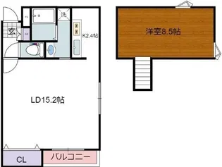 コーポエヌプラス【1階】の間取り