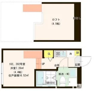 NATUAL【2階】の間取り