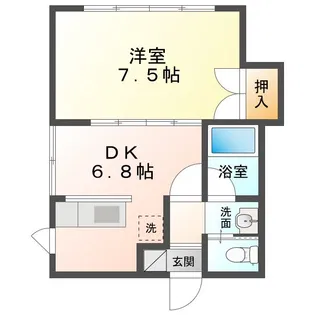 ハイツポールスター【1階】の間取り