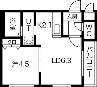Wind Hills澄川(ウィンドヒルズ)【2階】の間取り