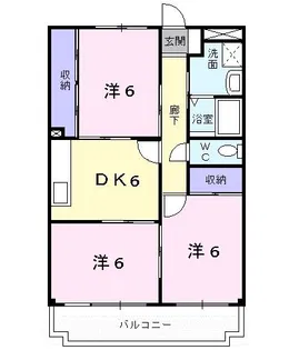 ウィンズハイム【3階】の間取り