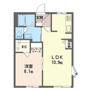 メゾンくるくま (1F)【1階】の間取り