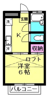 コーポウィング【2階】の間取り