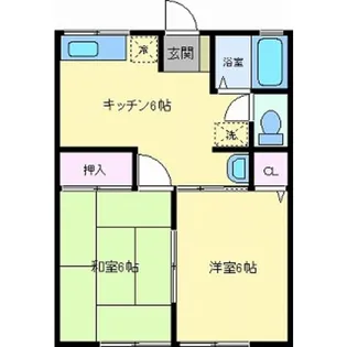 コーポ朋 A棟【2階】の間取り
