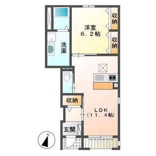 セントフィールド【1階】の間取り