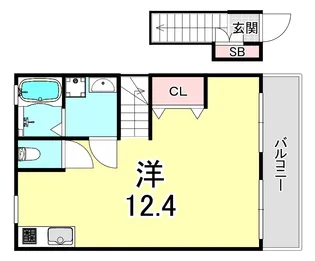 クレル・リ・ヴィエールII【2階】の間取り