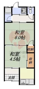 大阪府大阪市東住吉区公園南矢田3【一戸建】の間取り