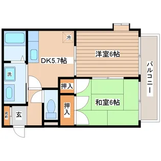 ドミール南光台【1階】の間取り
