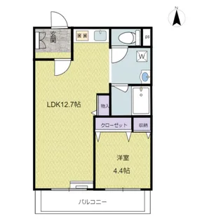 ヴィ・エレガント【2階】の間取り
