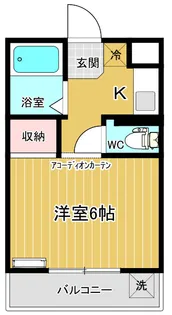 マンション中山【1階】の間取り