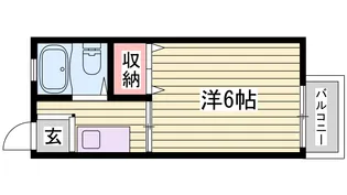 東辻井ハイツ【1階】の間取り