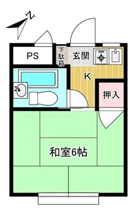 秀和コーポ【2階】の間取り