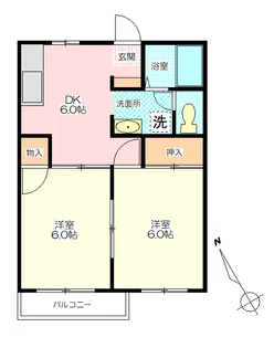 アゼリア芦山【1階】の間取り