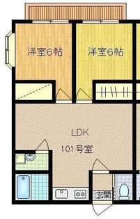 プロスペリティアートI【1階】の間取り