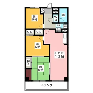 セレーナ香【2階】の間取り