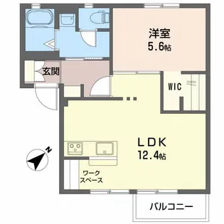 アネックスササキ【1階】の間取り