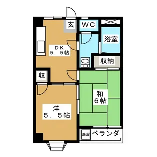 メゾンドール【5階】の間取り