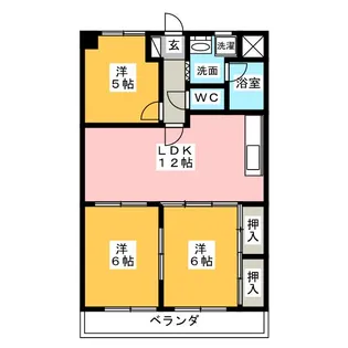 ハムステッドコート【2階】の間取り