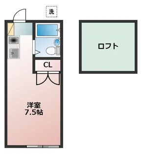 ハイツシミズ【2階】の間取り