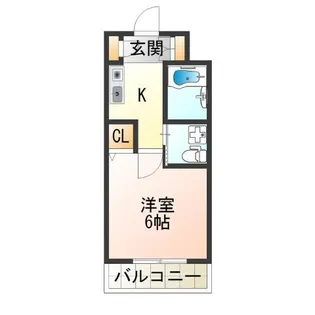 ウッディ天下茶屋【2階】の間取り